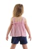 Denokids 2-delige thermo-outfit "Frilled Muslin" lichtroze/donkerblauw