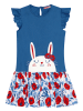 Denokids Sukienka "Cute Bunny" w kolorze niebieskim