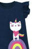 Denokids 2tlg. Outfit "Unicorn Cat" in Dunkelblau/ Pink