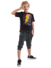Denokids 2tlg. Outfit "Loading" in Schwarz/ Anthrazit