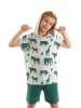 Denokids 2-delige outfit grijs/groen