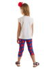 Denokids 2-delige outfit wit/blauw