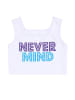 Denokids 2-delige outfit "Never Mind" wit/paars/blauw