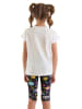 Denokids 2-delige outfit wit/donkerblauw