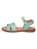El Naturalista Leren sandalen turquoise