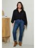 Curvy Lady Bluse in Schwarz
