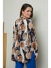 Curvy Lady Bluzka w kolorze kremowo-czarnym