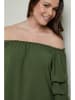 Curvy Lady Bluse in Khaki