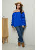 Curvy Lady Blouse blauw
