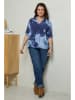 Curvy Lady Bluse in Blau
