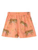 THE STRIPED CAT Shorts in Orange/ Hellbraun