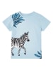 THE STRIPED CAT Shirt in Hellblau