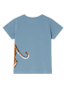 THE STRIPED CAT Shirt in Blau/ Hellbraun