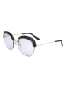 Swarovski Damskie okulary przeciwsłoneczne w kolorze złoto-szarym