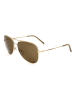 DKNY Dameszonnebril goudkleurig/bruin