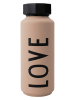 Design Letters Thermoflasche "Love" in Beige - 500 ml