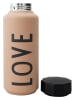 Design Letters Butelka termiczna "Love" w kolorze beżowym - 500 ml