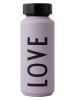 Design Letters Isoleerfles "Love" lila - 500 ml
