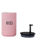 Design Letters Isoleerbeker "Kiss" lichtroze - 350 ml