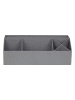 BigsoBox Organizer "Elisa" w kolorze jasnoszarym - 33 x 12,5 x 12,5 cm