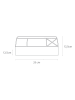 BigsoBox Schreibtisch-Organizer "Elisa" in Weiß - (B)33 x (H)12,5 x (T)12,5 cm