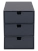 BigsoBox Schubladenbox "Ingrid" in Anthrazit - (B)16 x (H)20,5 x (T)25 cm