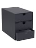 BigsoBox Schubladenbox "Ingrid" in Anthrazit - (B)16 x (H)20,5 x (T)25 cm