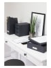 BigsoBox Schubladenbox "Ingrid" in Anthrazit - (B)16 x (H)20,5 x (T)25 cm