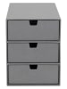BigsoBox Schubladenbox "Ingrid" in Hellgrau - (B)16 x (H)20,5 x (T)25 cm