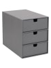 BigsoBox Schubladenbox "Ingrid" in Hellgrau - (B)16 x (H)20,5 x (T)25 cm