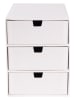 BigsoBox Schubladenbox "Ingrid" in Weiß - (B)16 x (H)20,5 x (T)25 cm