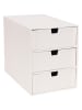 BigsoBox Schubladenbox "Ingrid" in Weiß - (B)16 x (H)20,5 x (T)25 cm