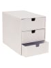 BigsoBox Schubladenbox "Ingrid" in Weiß - (B)16 x (H)20,5 x (T)25 cm