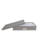BigsoBox Dokumentenbox "Sverker" in Hellgrau - (L)43,5 x (B)31 x (H)8,5 cm