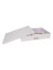 BigsoBox Pudełko "Sverker" w kolorze białym na dokumenty - 43,5 x 31 x 8,5 cm
