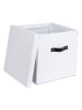BigsoBox Aufbewahrungsbox "Logan" in Weiß - (B)31,5 x (H)31 x (T)31,5 cm