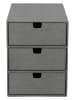 BigsoBox Schubladenbox "Ingid" in Grau - (B)16 x (H)20,5 x (T)25 cm