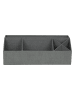 BigsoBox Bureau-organizer "Elisa" grijs - (B)33 x (H)12,5 x (D)12,5 cm