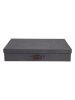 BigsoBox Pudełko "Sverker" w kolorze czarnym na dokumenty - 43,5 x 31 x 8,5 cm