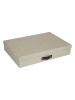 BigsoBox Documentbox "Sverker" beige - (L)43,5 x (B)31 x (H)8,5 cm