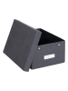 BigsoBox Ordnungsbox in Schwarz - (B)22,5 x (H)13,5 x (T)31,5 cm