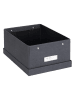 BigsoBox Ordnungsbox in Schwarz - (B)22,5 x (H)13,5 x (T)31,5 cm