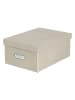 BigsoBox Opbergbox beige - (B)22,5 x (H)13,5 x (D)31,5 cm