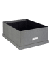 BigsoBox Ordnungsbox "Katrin" in Grau - (B)34,5 x (H)18,5 x (T)45 cm
