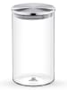 Wilmax Vorratsglas in Transparent/ Silber - 1,1 l