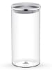 Wilmax Vorratsglas in Transparent/ Silber - 1,3 l