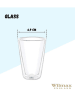 Wilmax 6-delige set: glazen transparant - 150 ml