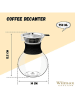 Wilmax Kaffeezubereiter in Transparent - 950 ml