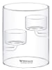 Wilmax Teelichthalter in Transparent - (H)12 x Ø 10 cm