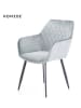 Homede Krzesło w kolorze srebrnym - (S)59 x (W)62 x (G)59 cm